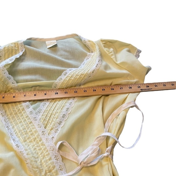 Edward Saykaly Vintage Yellow Nighty Set/Boudoir-Size Small - Picture 13 of 16